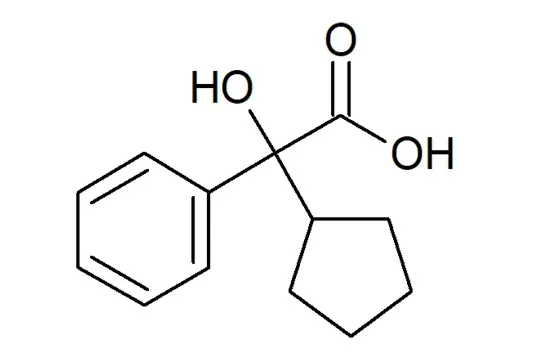 α-Cyclopentylmandelic acid Chemical structure